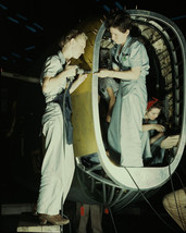 Riveters work on fuselage of Consolidated B-24 Liberator bomber WWII Photo Print - £6.93 GBP+