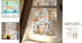 Decorative Window Privacy Film - Beautiful 3D Rainbow Effect, 17.7" x 43.3" - $21.73