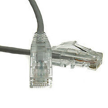 Slim Cat6a Gray Copper Ethernet Cable, 10 Gigabit, 500 MHz, Snagless/Molded B... - £13.17 GBP