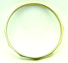 Monet Brass Bracelet 2.5&quot; Inside Diameter Signed - £8.96 GBP