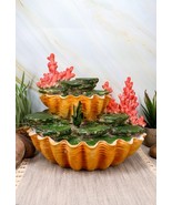 Ocean 2 Tier Golden Giant Clam Shells LED Light Display Stand For Mini M... - $852.76 MXN