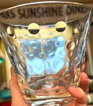 MCM Capri Dots Clear 5&quot; bowl /Vase Hazel Atlas  weighted bottom Vintage 50s - $32.67