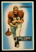 Vintage FOOTBALL Card 1955 BOWMAN #3 Johnny Olszewski Chicago Cardinals Fullback - £8.71 GBP