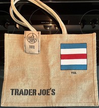 Trader Joe’s  Americana Jute Tote Bag RARE - £26.99 GBP