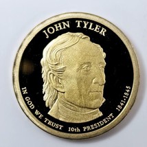 2009 S  John Tyler ~ Mint Proof Presidential Dollar from Proof Set - $5.68