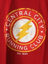 TeeFury Flash XLARGE Central City Running Club Parody Shirt RED - £11.80 GBP