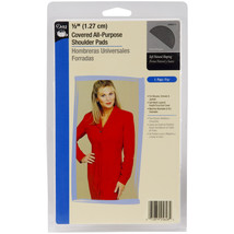 Dritz 0.5 inch Covered All-Purpose Shoulder Pads, Black - $15.08