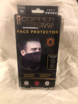 Copper Fit Guardwell Face Protector Mask Adult Charcoal Gray/Black UV30 NEW NIB - £7.07 GBP