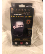 Copper Fit Guardwell Face Protector Mask Adult Charcoal Gray/Black UV30 ... - £7.07 GBP