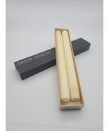 2 Vintage Dansk Designs Finland Ivory 8 7/8&quot; Magic Lantern Candles Candl... - $29.00