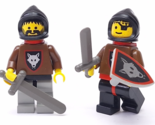 Lego Castle Wolfpack Minifigure Red Plastic Cape Vintage Lot 2 - $31.72