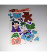 RARE 1983 Sandylion Maxi Activity Sticker Bear In Disguise Vampire Hallo... - £30.38 GBP