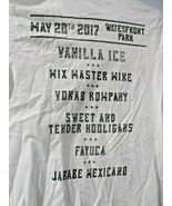 2017 San Diego Taco Fest Concert T-Shirt Med - Vanilla ice Mix Master Mike - $193.86 MXN