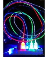 NEW COLOR PULSATING LED CHARGING CHARGER USB CABLE IPHONE 5 7 8 9 10 11 ... - €9,32 EUR