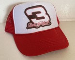 Vintage Dale Earnhardt Hat Dale #3 NASCAR Trucker Hat snapback Red  Cap - $15.01