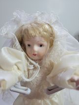 BISQUE 8IN DOLL IN WEDDING DRESS & VEIL VINTAGE image 2