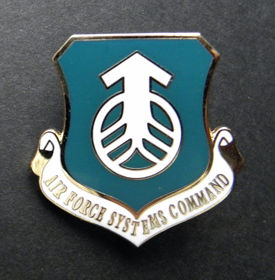Air Force AFSC Systems Command Hat Jacket Lapel Pin 1.1 inches
