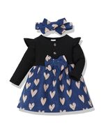 Baby Girl Halloween Dress Ribbed Ruffle Long Sleeve Brown Pumpkin Size 3-6M - €13,16 EUR