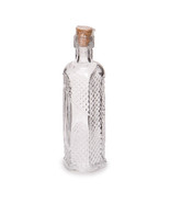 Darice - Glass Bottle Hexagon with Raised Dots - Clear - 5 inches - £23.68 GBP