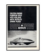 1961 Autolite Spark Plugs Vintage Print Ad Futuristic Concept Car Wall Art - £8.30 GBP