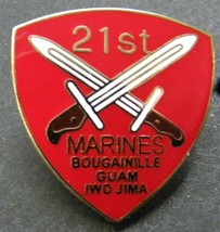 Us Marine Corps 21ST Marines Regiment Lapel Pin Badge 1 Inch Usmc - £4.37 GBP