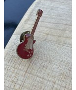 Vintage Guitar Brooch Lapel Pin Musical Instrument TINY 1.5&quot; - $16.00