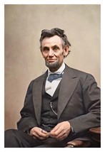 President Abraham Lincoln Colorized Portrait 4X6 Glossy Photograph Reprint - £6.27 GBP