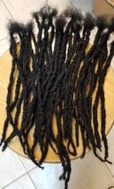 100% Human Hair handmade Dreadlocks 30 piece aqua red dark brown 10 pieces each  - $165.00