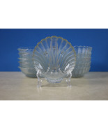 Lot Of 11 Anchor Hocking Clear Footed Glass Clam Shell Soup Serving Dish... - $85.83 CAD