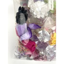 Flowers Rose Acrylic Diamonds Craft Resins Assorted Random Lot 13OZ Dest... - £11.03 GBP