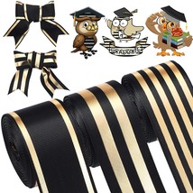 3 Rolls 1-1/2 Inch Christmas Striped Grosgrain Ribbons 5 Yards Wide Stri... - £20.77 GBP