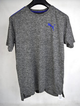 Puma Shirt Bonded Tech SS Tee Grey Dry Cell M Mens NWT - £23.30 GBP