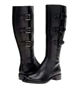 NIB ECCO HOBART LEATHER 3 BUCKLE DETAIL RIDING BOOTS  Size 7-7.5 - $1,783.99 MXN
