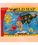 Melissa &amp; Doug World Map Jumbo Jigsaw Floor Puzzle - 33 pieces - 2 x 3 feet - $15.00
