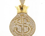 Money bag Men&#39;s Charm 10kt Yellow Gold 348927 - £262.93 GBP