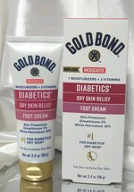 Medicated Gold Bond Diabetics&#39; Dry Skin Relief Foot Cream, 3.4 Oz., - $19.99