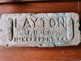 Vintage antique Brick reclaimed Layton Buffalo Bills home Silence of the Lambs  - £7.68 GBP+