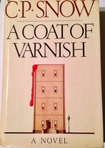 A Coat of Varnish by C.P. Snow, 1979 Scribner&#39;s mystery crime novel HC-D... - £12.59 GBP