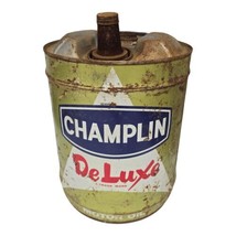 Vtg Champlin Motor Oil 5 Gallon Can Enid OK Petroleum Collectibles Man Cave - $41.79