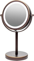 This 6 Inch Table Top, 1X/7X Magnification Ovente Illuminated Vanity Mirror Is - £28.86 GBP