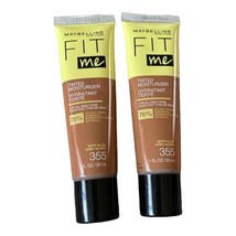 2 Maybelline New York Fit Me Tinted Moisturizer Shade 355 with Aloe 1 fl... - £11.95 GBP