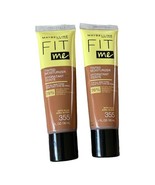 2 Maybelline New York Fit Me Tinted Moisturizer Shade 355 with Aloe 1 fl... - $15.00