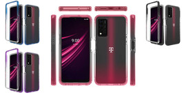 Tempered Glass/ Two Tone Trns Cover Case For T-Mobile REVVL V+ V Plus 5G... - $8.98