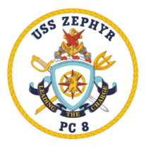 3&quot; Uss Zephyr Pc 8 Navy Armed Forces Sticker Decal Usa Made - £21.91 GBP