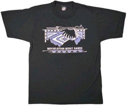 Ben Delatour Scout Ranch Single Stitch T-Shirt Black L Boy Scouts Summer... - $26.96