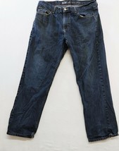 Tommy Hilfiger Men&#39;s Classic Straight Blue Jeans Size 36/32 Cotton Zippe... - £13.13 GBP