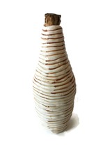 Handmade Ceramic Bottle With Cork Stopper, Irregular Shape Handmade Pottery - $91.55