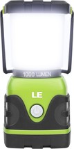 Le Led Camping Lantern, Battery Powered Led With 1000Lm, 4 Light, Home And More. - £31.93 GBP