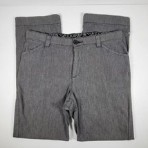 Lee Comfort Waistband Gray Casual Career Pants Size 12 Medium Herringbone  - £11.96 GBP