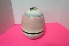 Vintage Hull Pottery Ceramic Pastel Colors Cookie Cracker Jar 0-8 9&quot; Tall - £46.98 GBP